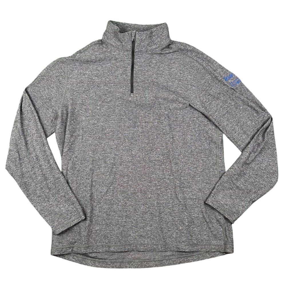 Lululemon Metal Vent Tech 2.0 Half Zip Pullover Mens XXL Gray BMO Logo Heathered